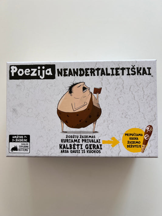 Žaidimas Poezija Neandartalietiškai