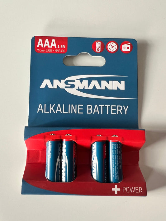 Šarminė baterija LR03 (AAA) 1.5V, 4vnt., Ansmann